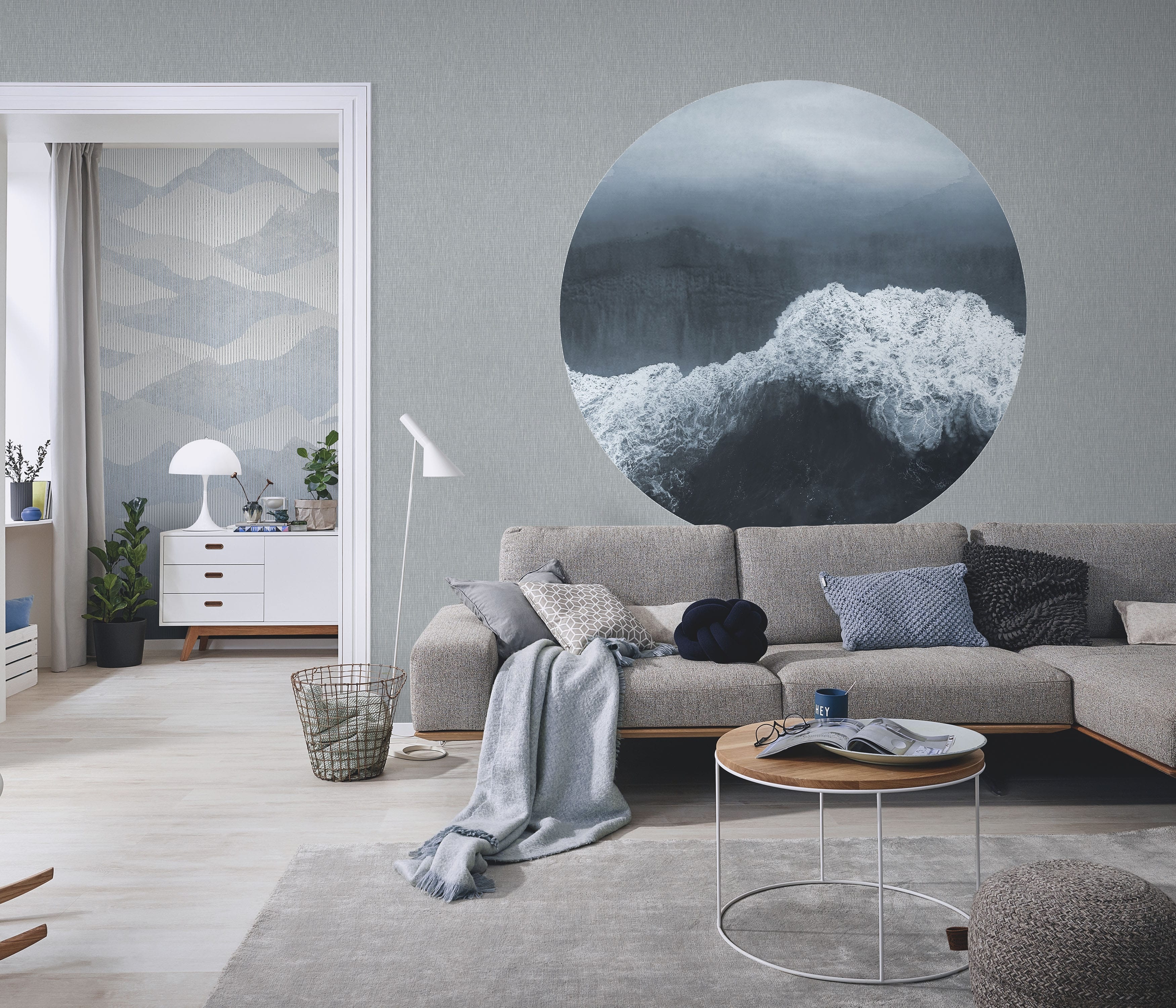 Circle Ocean Grey