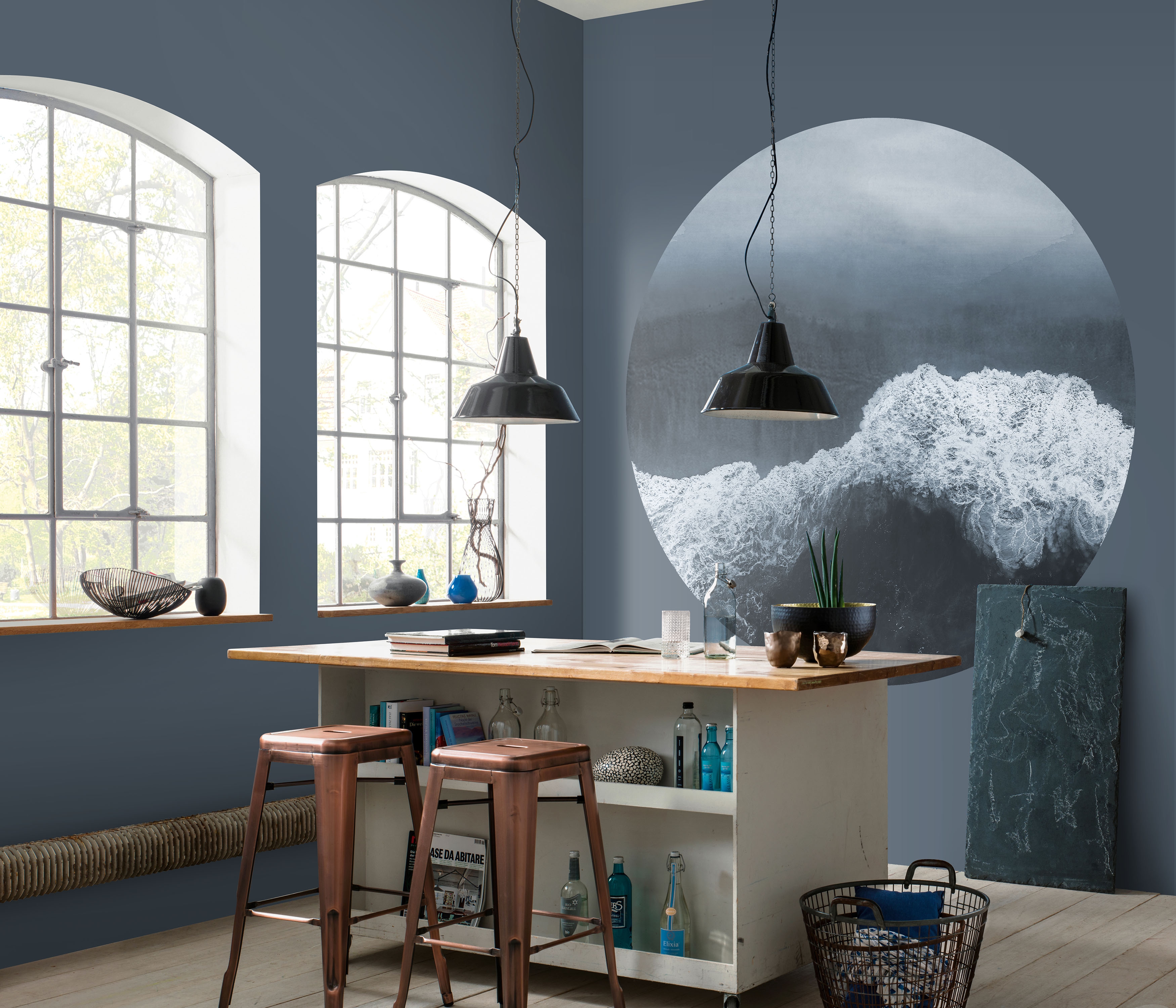 Circle Ocean Grey