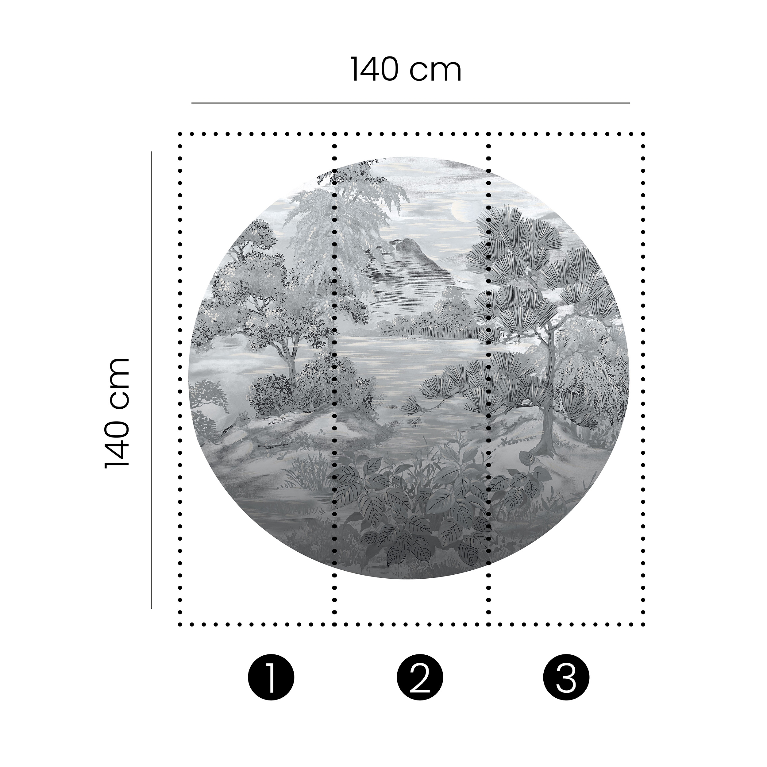 Circle Jungle Grey